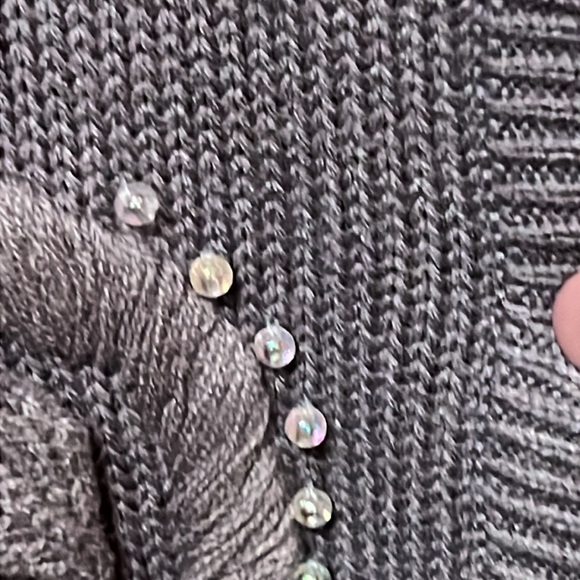 One Two One knit and beaded cardigan-NWOT - Picture 6 of 10